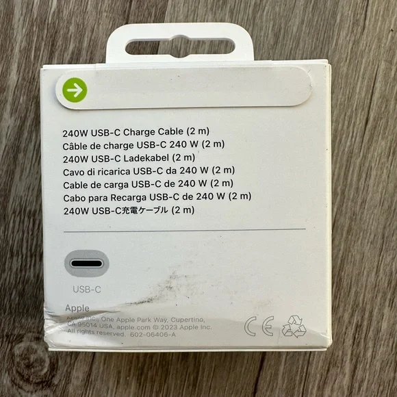 Apple USB-C Charge Cable 240 W 2M Length - Picture 6 of 9